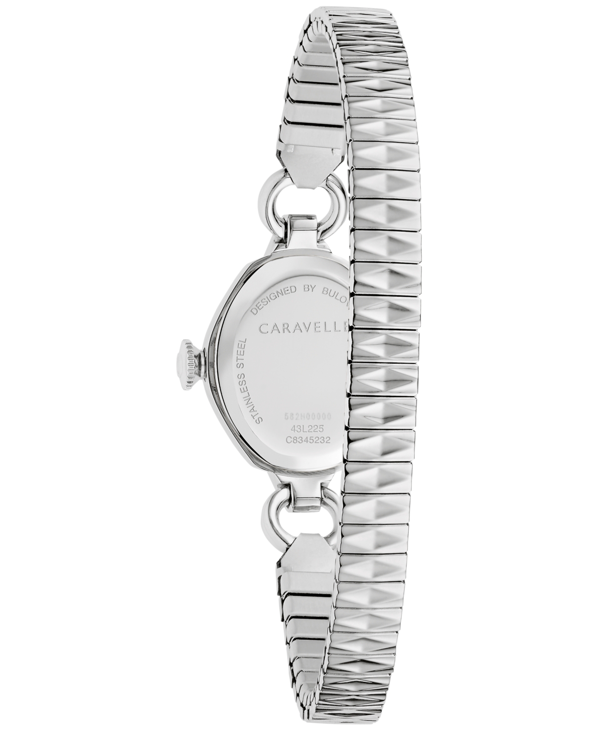 Caravelle Women's Vintage Classic Silver-tone Stainless Steel Expansion Watch, 19mm In Metallic