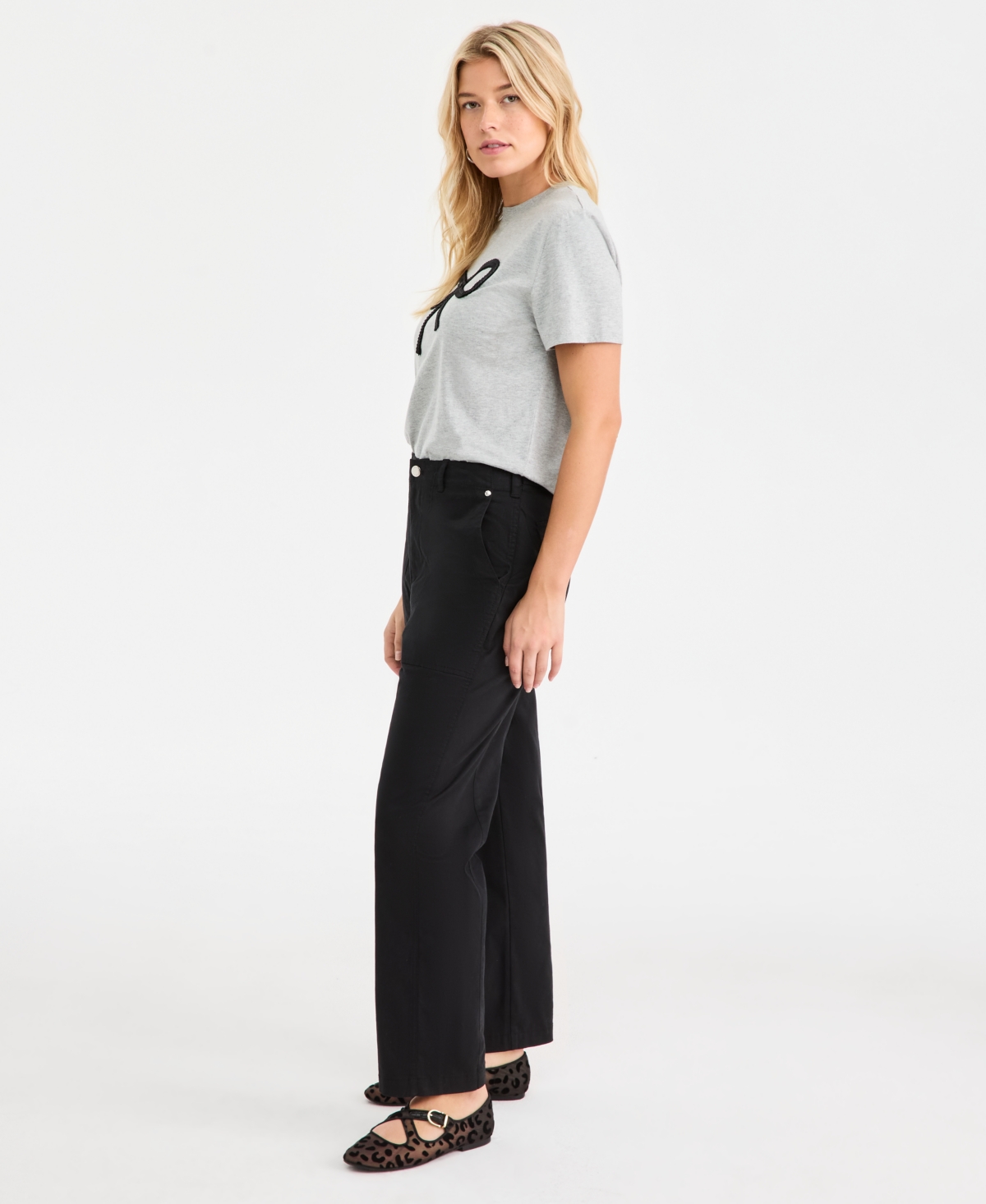 On 34th Women's Straight Leg Patch-Pocket Pants, Macy's Exclusive