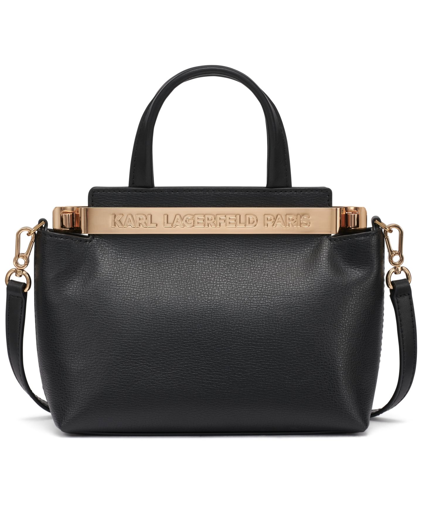 Женская сумка KARL LAGERFELD PARIS Jacqueline Crossbody, цвет: Чёрный / Золотой — фото 1