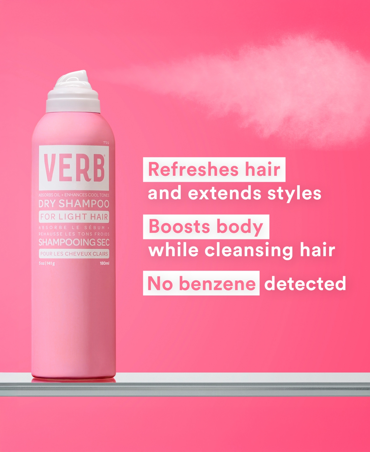 Verb Dry Shampoo For Light Hair - 10.0 oz In Transparent