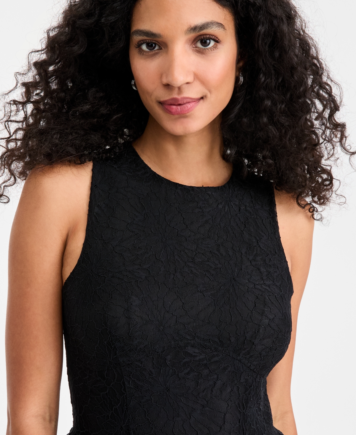 On 34th Women's Woven Lace Drop-Waist Midi Dress, Macy's Exclusive