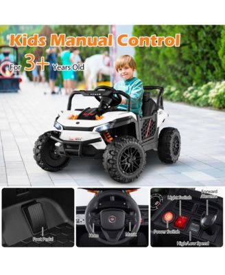 12V Kids Ride on Truck with Parental Remote 3 Speeds & Reverse Forward Function