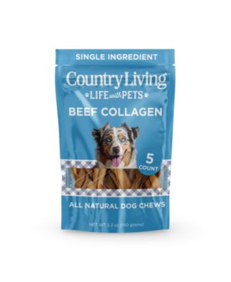 6” Braided Collagen Sticks for Dogs – 5 Count Bag – All-Natural