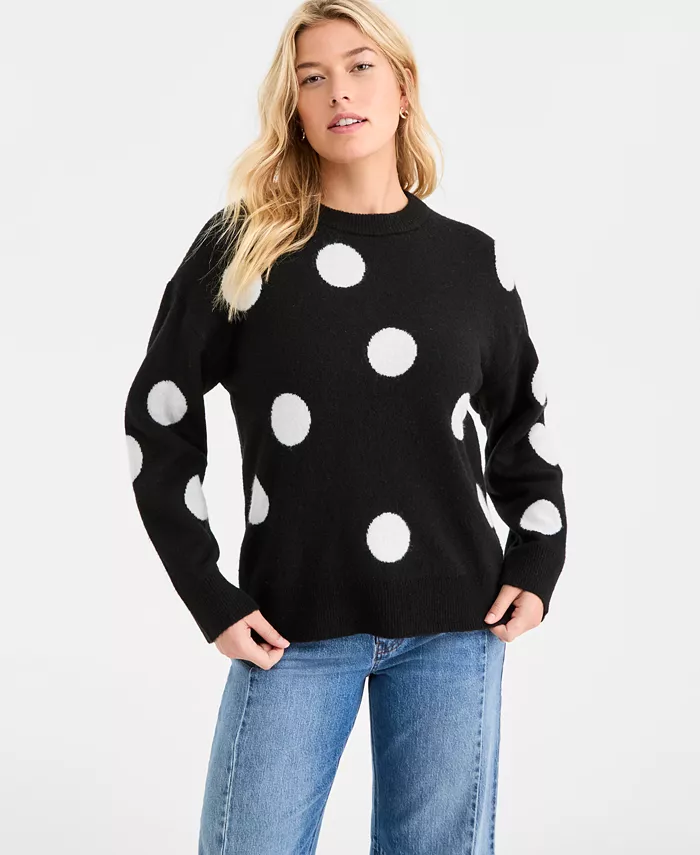 Women's Exploded Dot Pullover Sweater