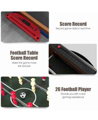 48'' 3-In-1 Multi Combo Game Table Foosball Soccer Billiard Slide Hockey For Kids