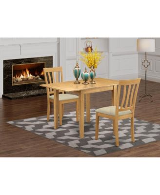 3 Pc. Small Size Dining Room Set, Model NDAN3-OAK-C