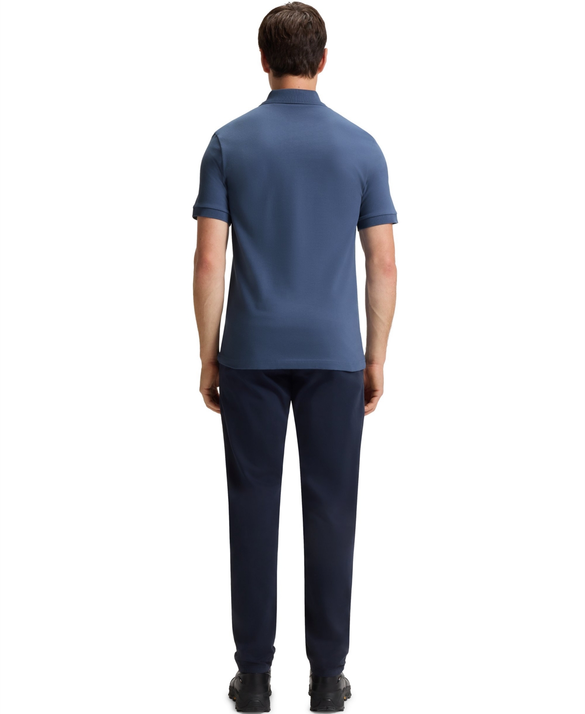 Hugo Boss Boss By  Men's Stretch-cotton Slim-fit Polo Shirt In Blue