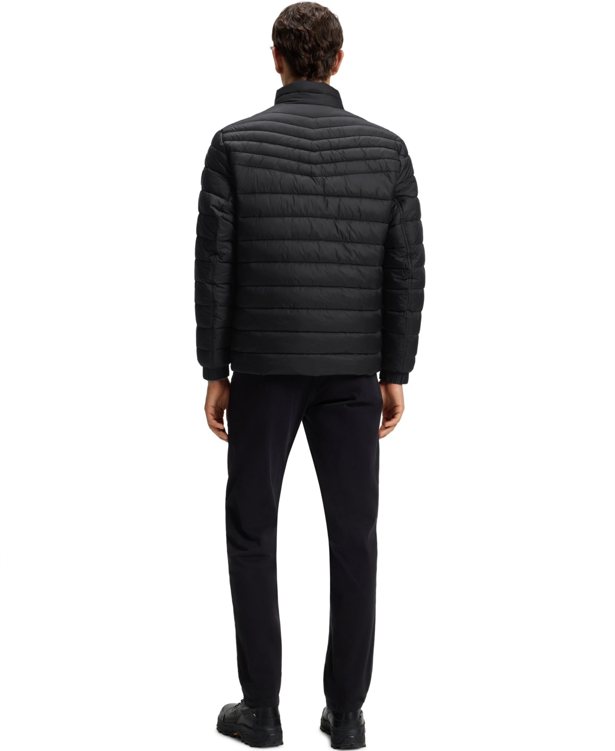 Hugo Boss Boss By  Men's Packable Slim-fit Jacket In Black