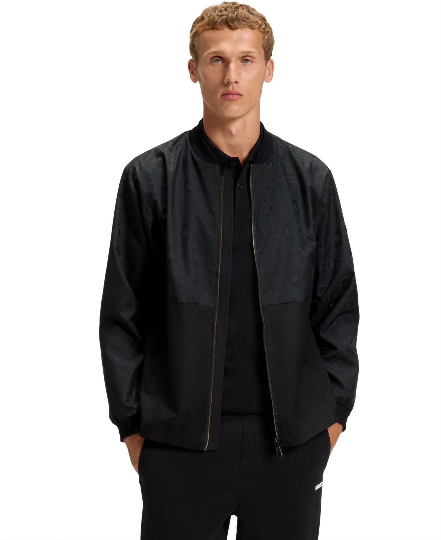 Men's Monogram Jacquard Bomber Jacket