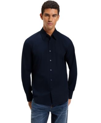 Hugo Boss - Men's Stretch-Cotton Regular-Fit Dress Shirt
