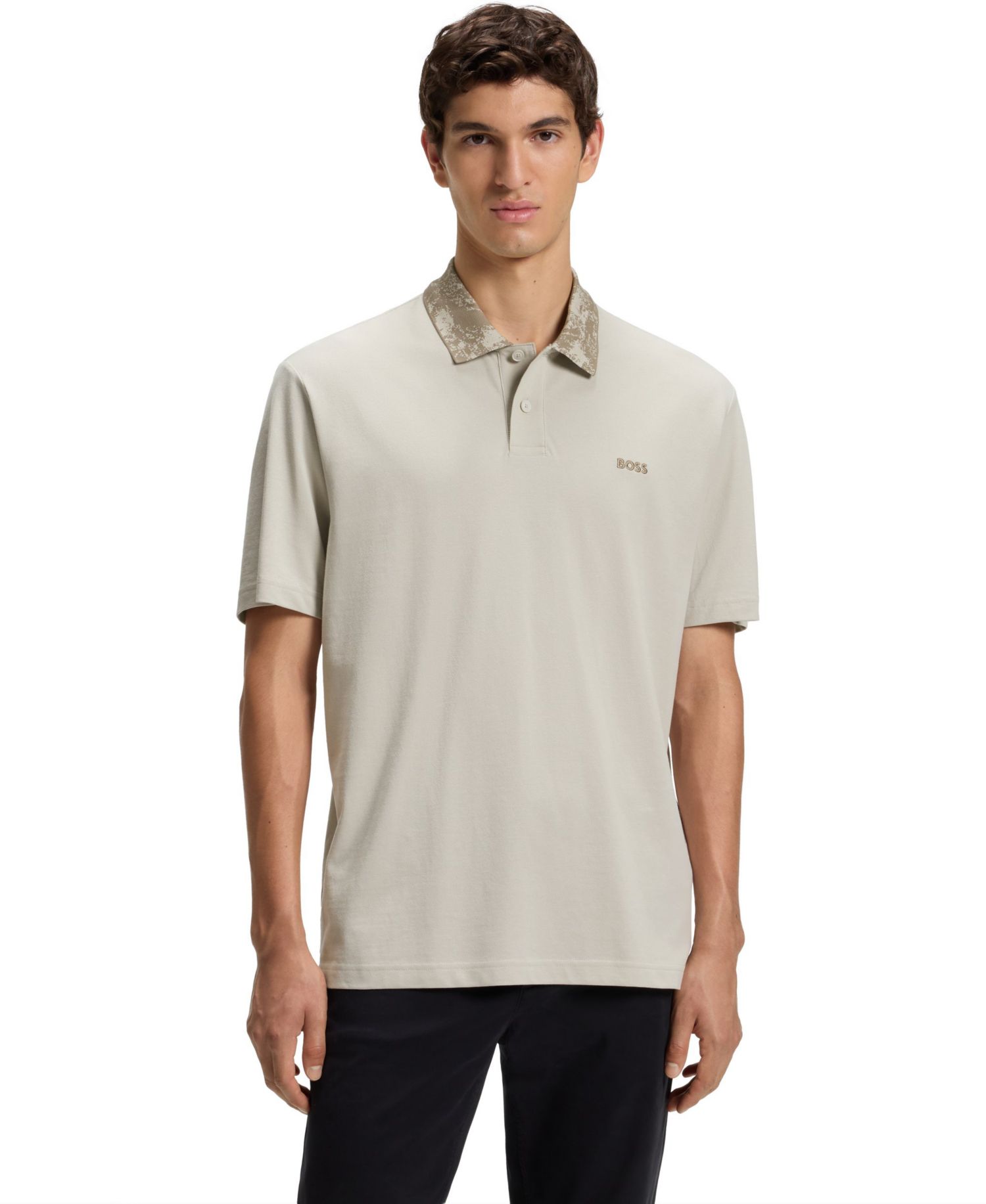 Men's Cotton Pique Relaxed-Fit Polo Shirt