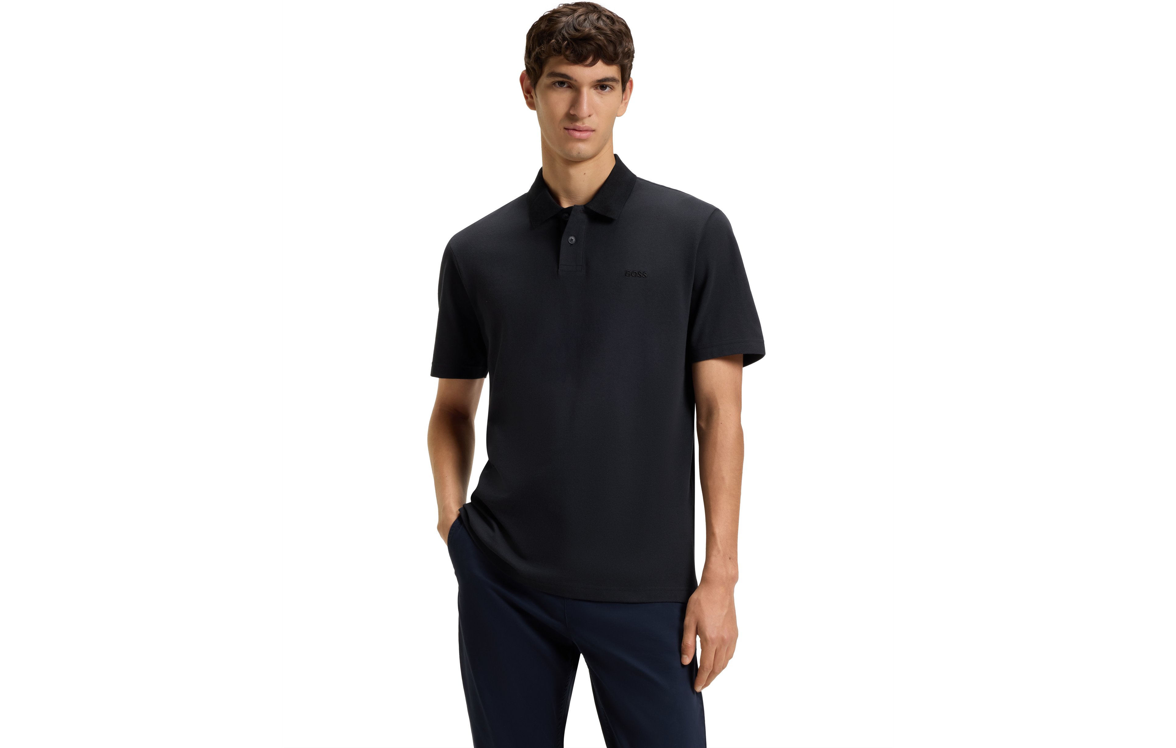 Boss by Hugo Boss Men's Cotton Pique Relaxed-Fit Polo Shirt