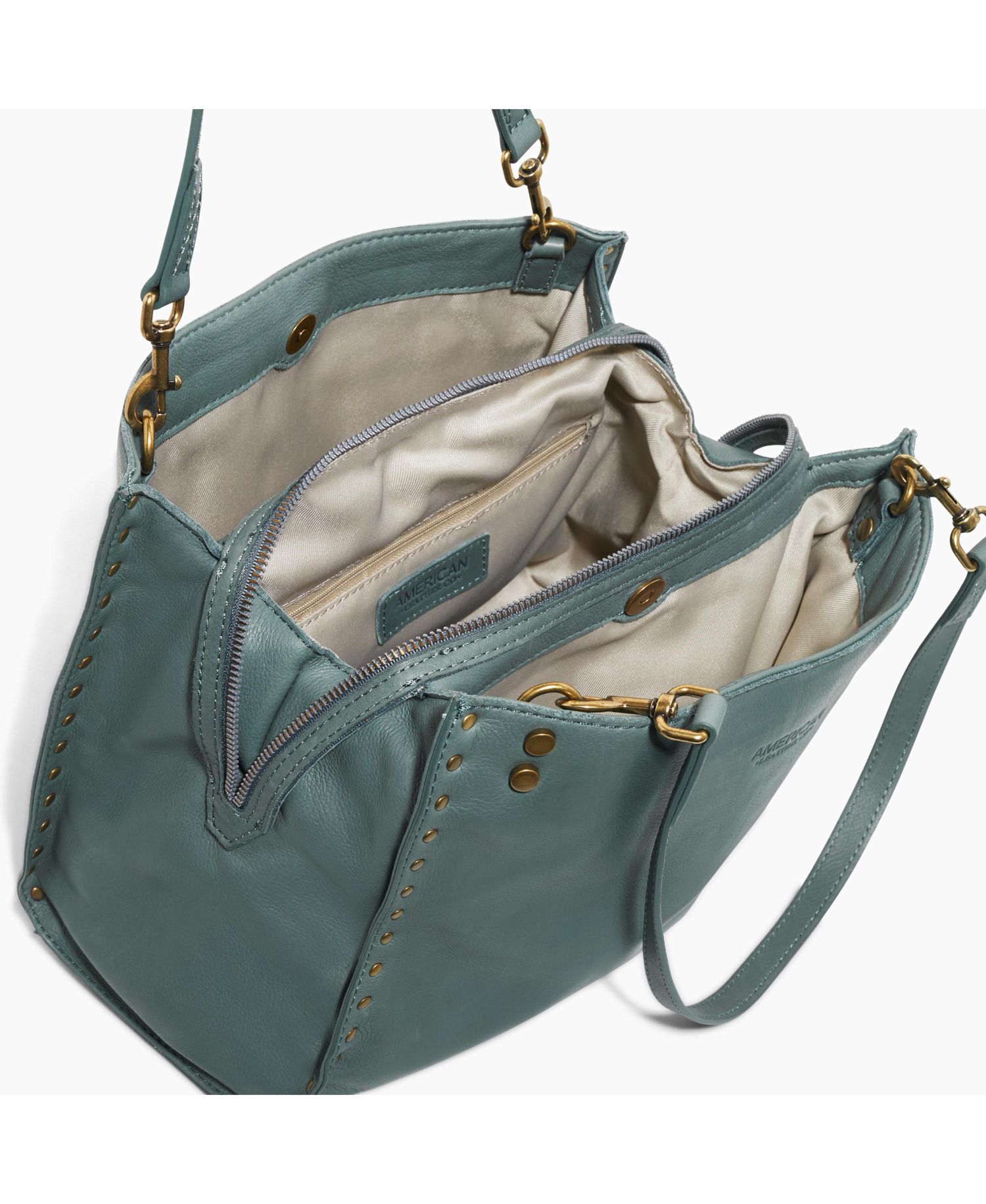 Lenox Studded Triple Entry Satchel