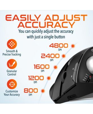 T100 Ergonomic Tilt Wireless Trackball Computer Mouse