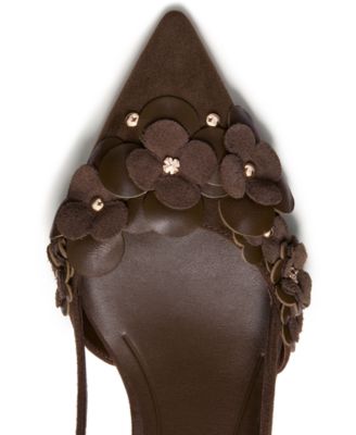 Women's Flower Garden Slingback Pumps