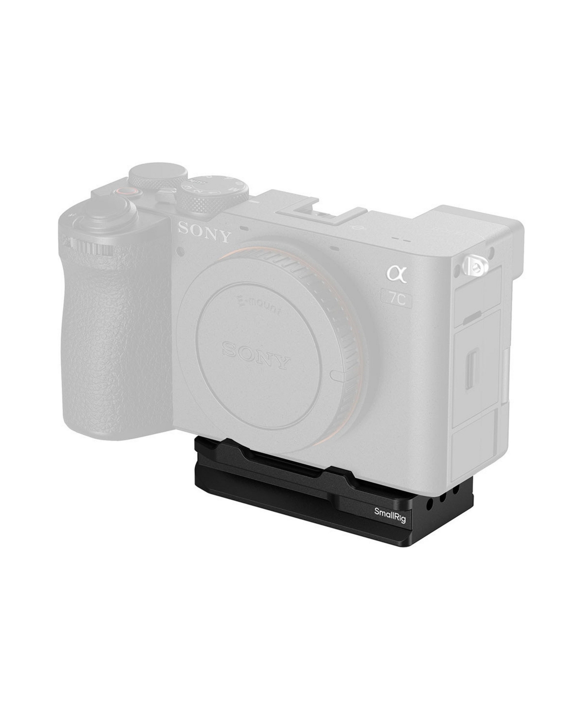 SmallRig Arca-Swiss Quick Release Mount Plate with AirTag Compartment for Select Sony Cameras, Black - Black