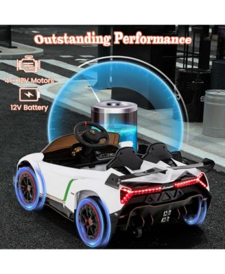 Licensed Lamborghini 4WD Kids Ride-on Sports Car 12V Battery Powered 2.4G Remote