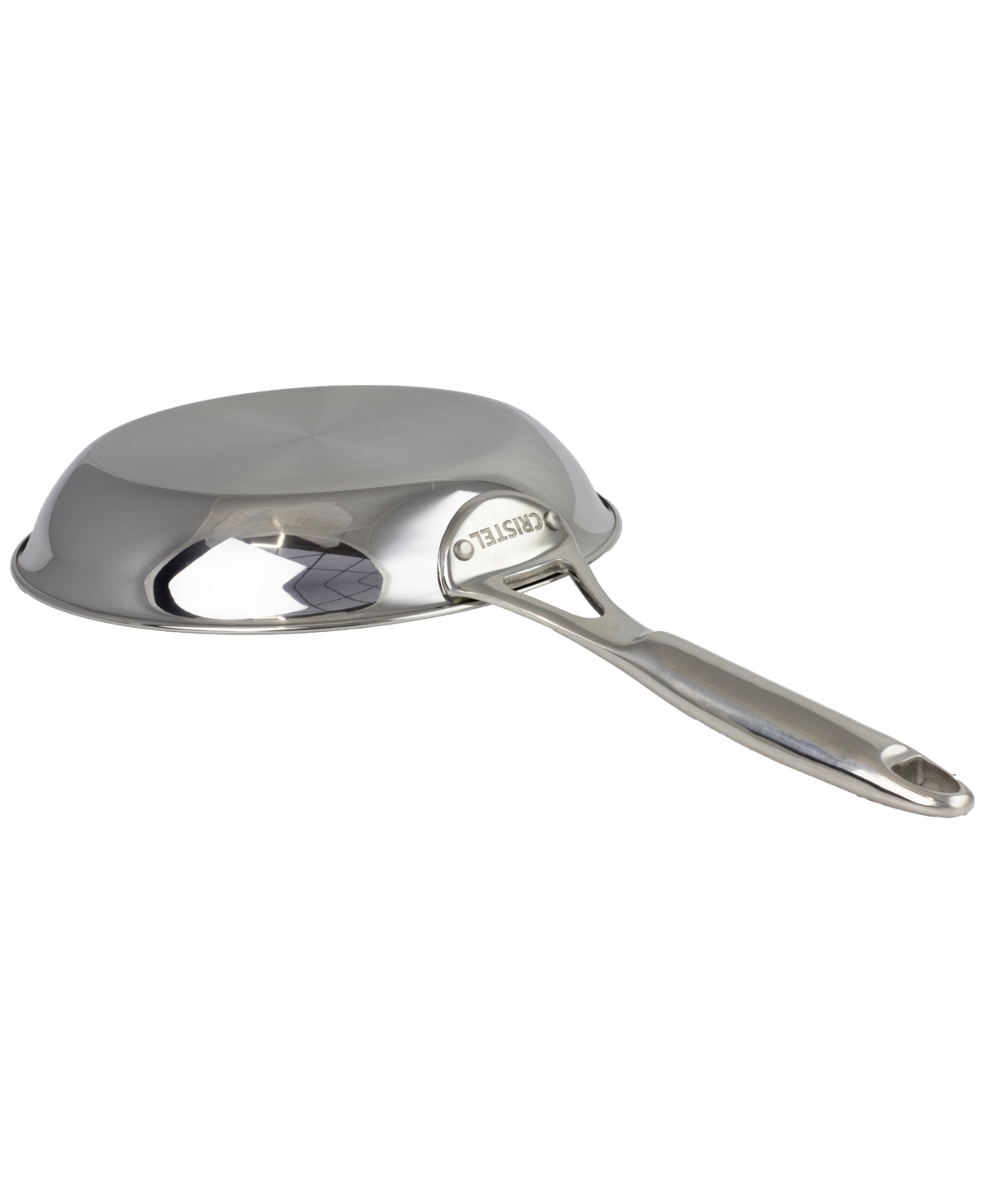 Cristel Castel Pro Ultraply Stainless Steel 10" Frying Pan In Metallic