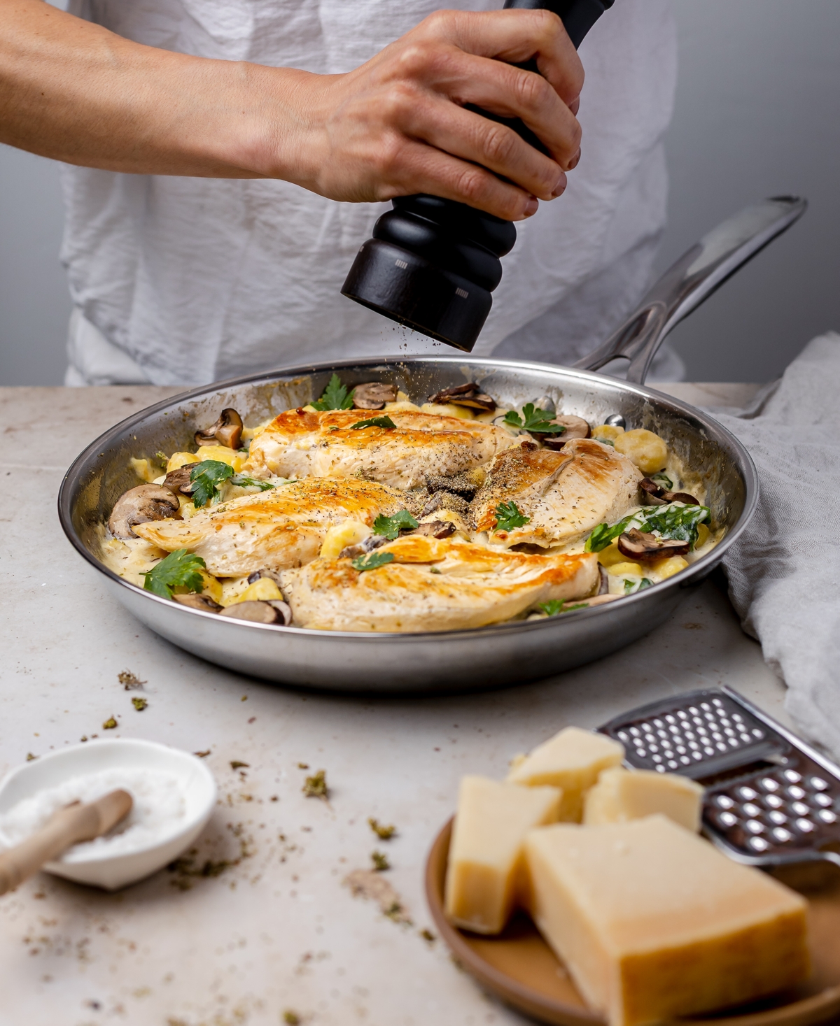 Cristel Castel Pro Ultraply Stainless Steel 11" Frying Pan In Metallic