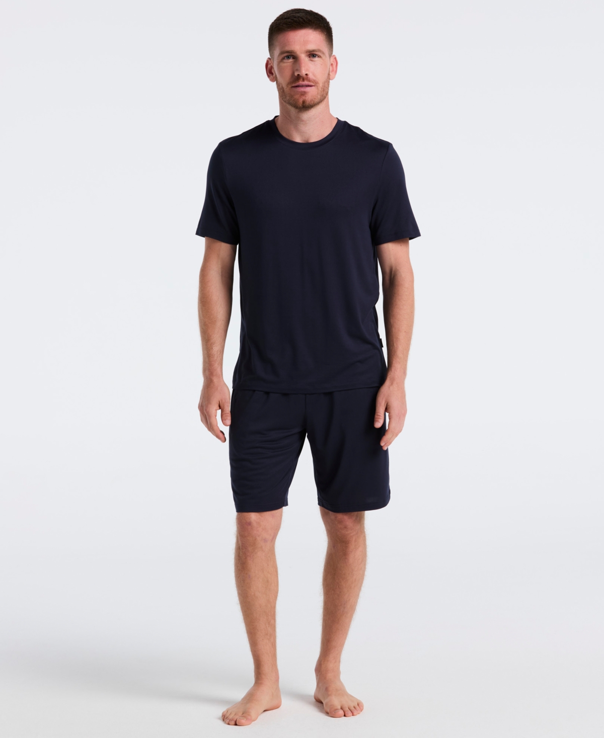 Perry Ellis Portfolio Men's Crewneck Pajama T-shirt In Blue
