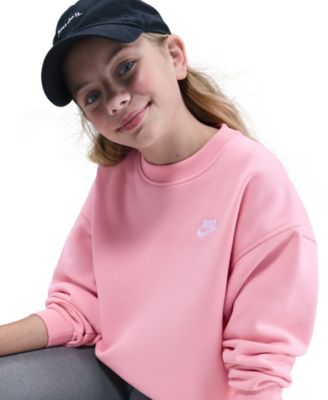 Nike - Big Girls Sportswear Club Fleece Oversized-Fit Sweatshirt