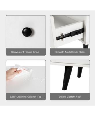 4 Drawers Dresser Chest of Drawers Free Standing Sideboard Cabinet