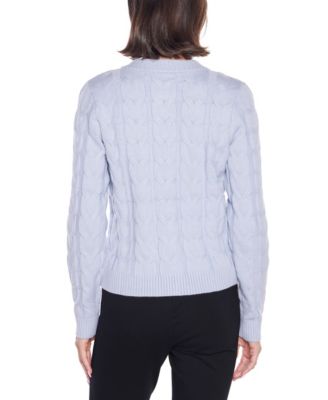 Women's Black Label Zip Cable Sweater