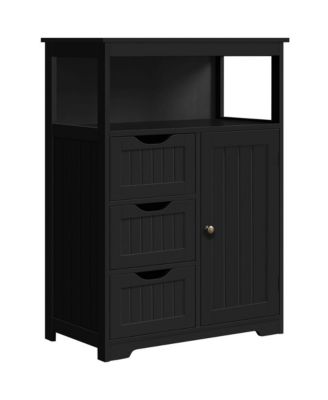 H Bathroom Floor Cabinet wirh 1 Door and 3 Drawers