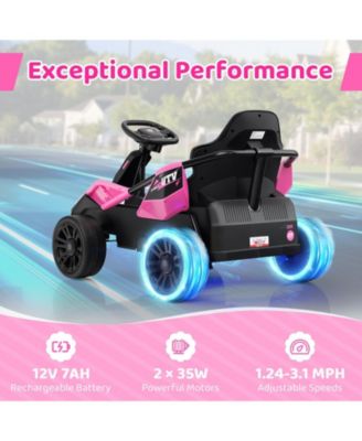 12V Ride on Car Electric UTV with Remote and Music for Big Kids