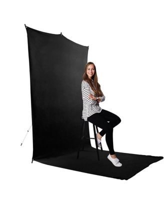 5x12' Black Background Travel Backdrop