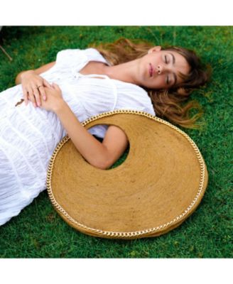 Solo Cocco Jute Bag With Gold Chain