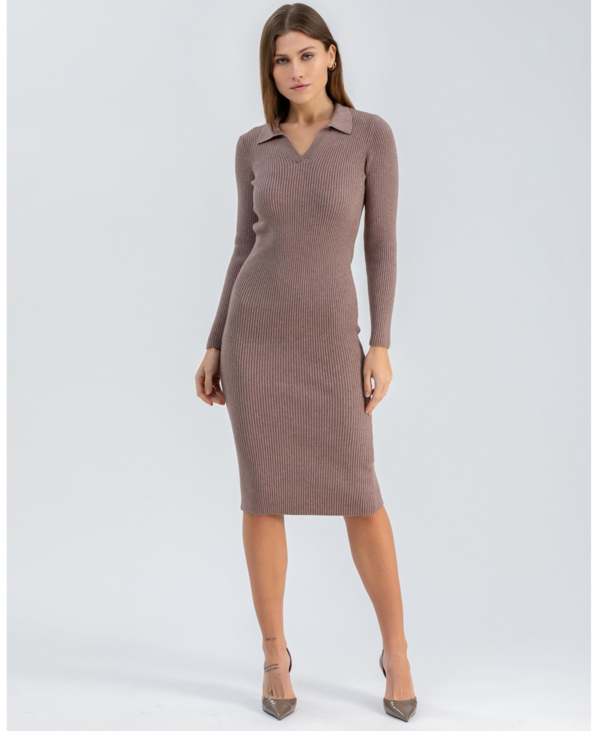 Pietro Brunelli Milano Womens Lavinia Collar Dress