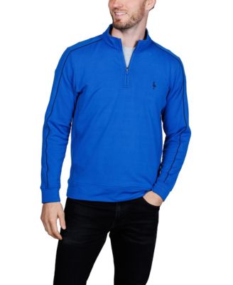 Men's Textured Knit Performance Quarter Zip