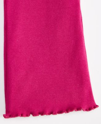 Girls' Toddler 2T-4T Ribbed Flared Leggings, Macy's Exclusive