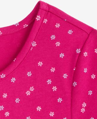 Girls' 5-20 Floral Print Short-Sleeves Dress, Macy's Exclusive
