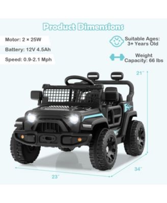 12V Kids Ride on Truck Car Battery Powered Electric Vehicle