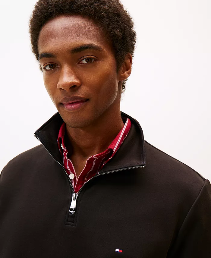 Men's Essential Intechno Knit Regular-Fit Quarter-Zip Sweatshirt - thumbnail 3