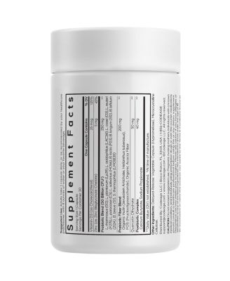 Probiotic+ 50 Billion CFU Supplement - 12-Strain Probiotic Blend, Prebiotic Fiber, Postbiotics, For Men & Women 30 Capsules