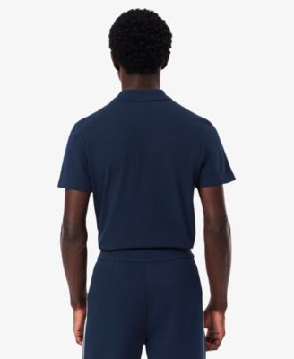 Men's Ribbed Collar Polo Shirt