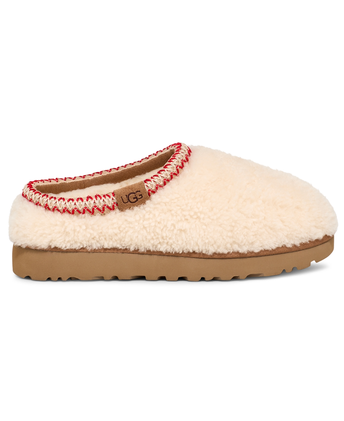 Ugg Tasman Maxi Curly Natural-coloured Slipper In Animal Print