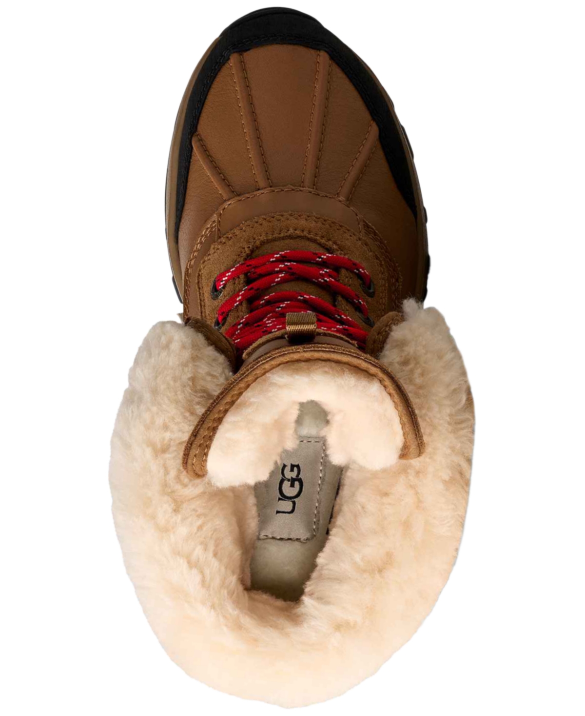 Ugg Round-toe Lace-up Boots In Brown