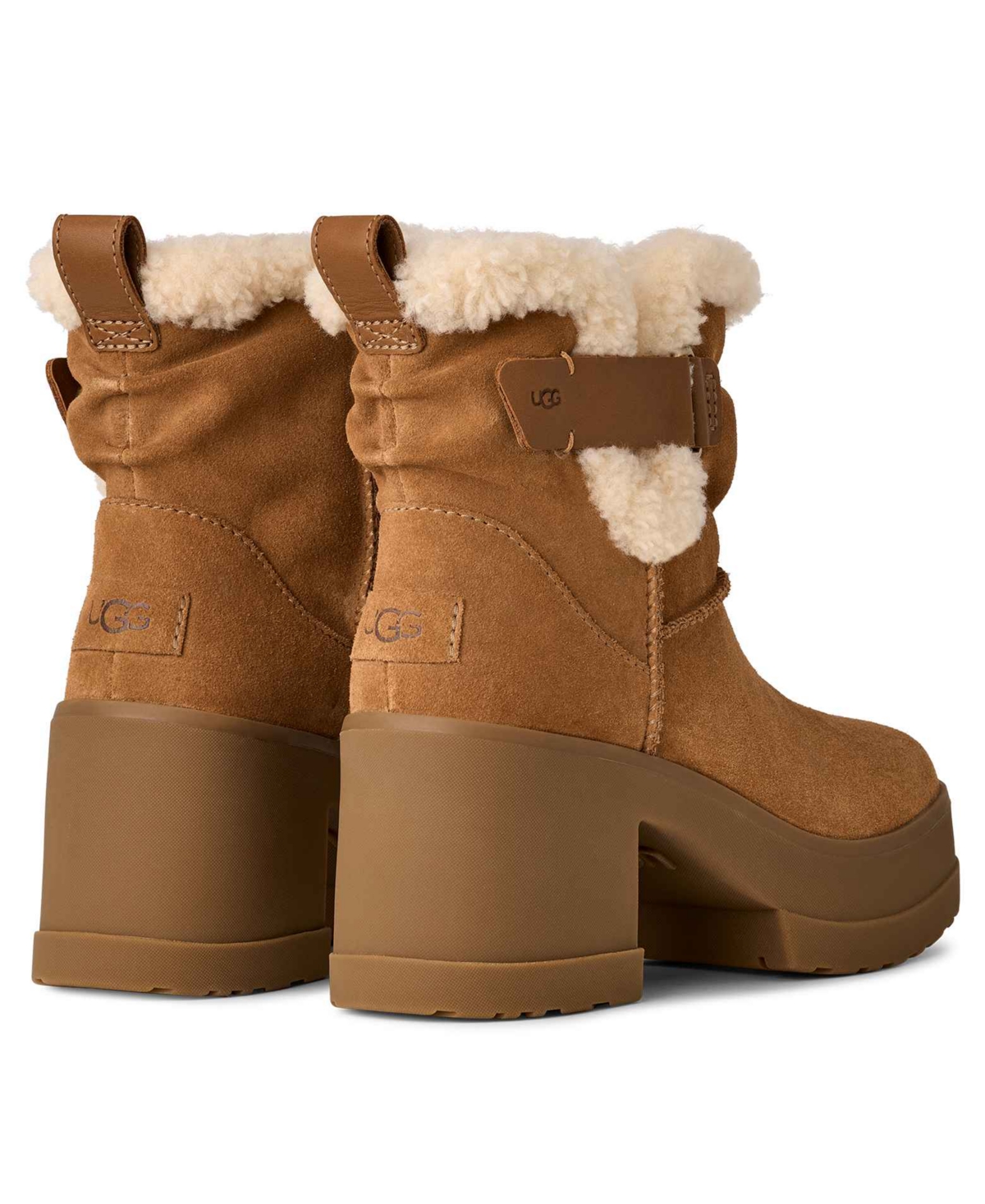Ugg Women's Moxy Bull On Round Toe Boots In Brown