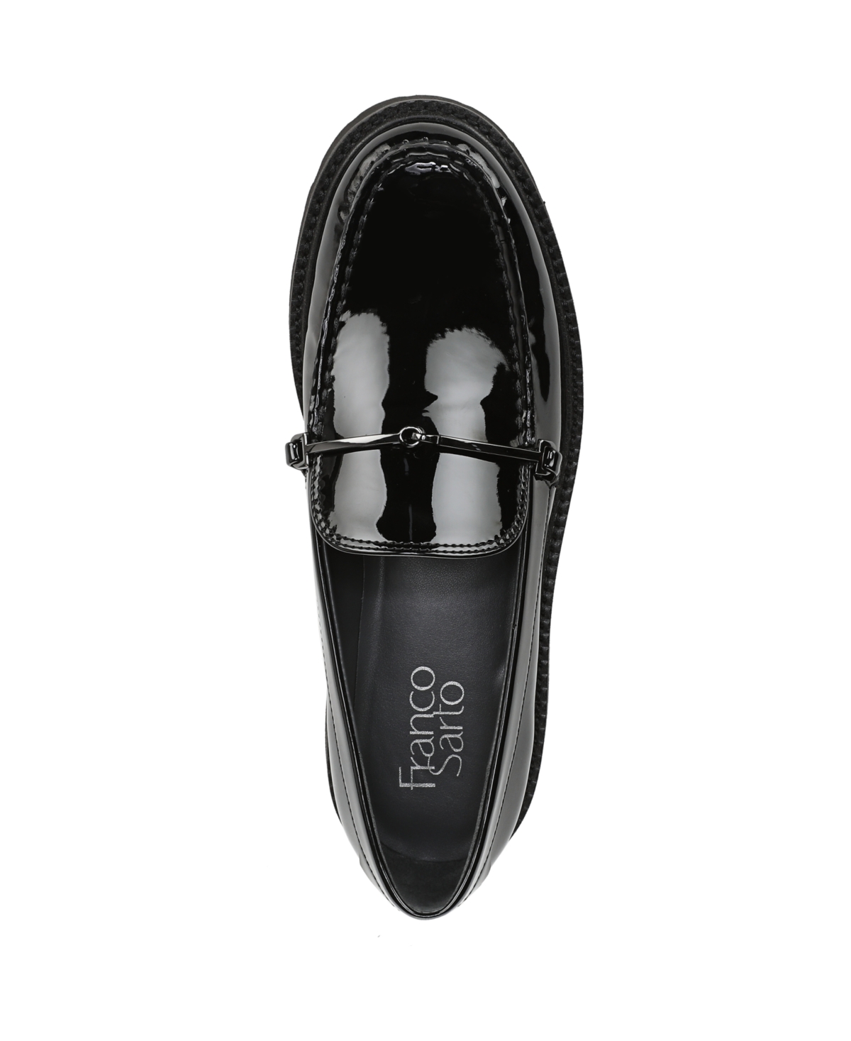 Franco Sarto Women's Senna Round Toe Lug Sole Loafers In Black