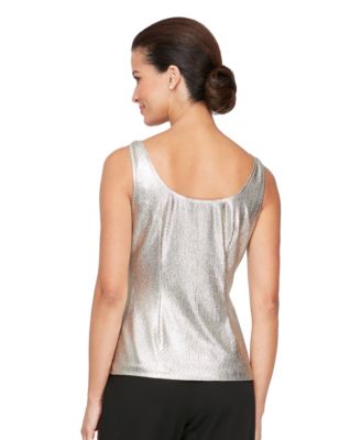 Women's Petite Foil Knit Twinset