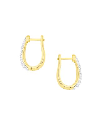Crystal Hinge Hoop Earrings