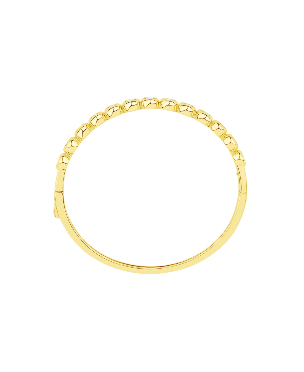 And Now This Cubic Zirconia Bangle Bracelet In Gold