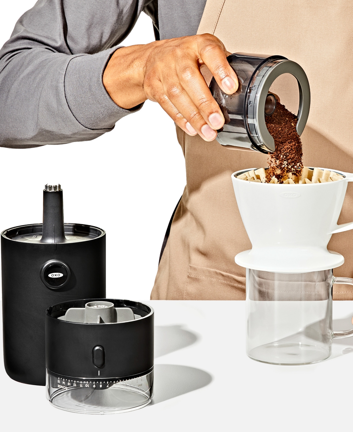 Oxo Brew 2.95" Stainless Steel Compact Conical Burr Coffee Grinder