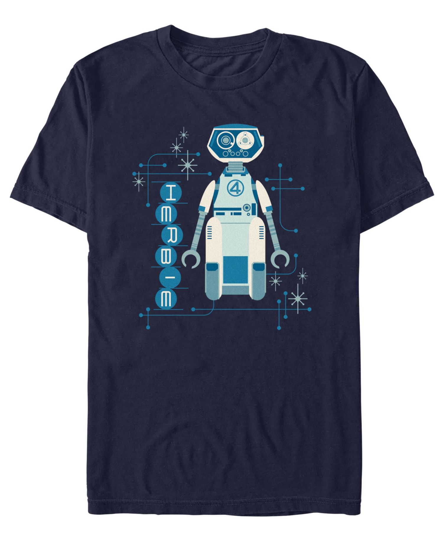 Men's Fantastic 4 First Steps Herbie Robot T-Shirt