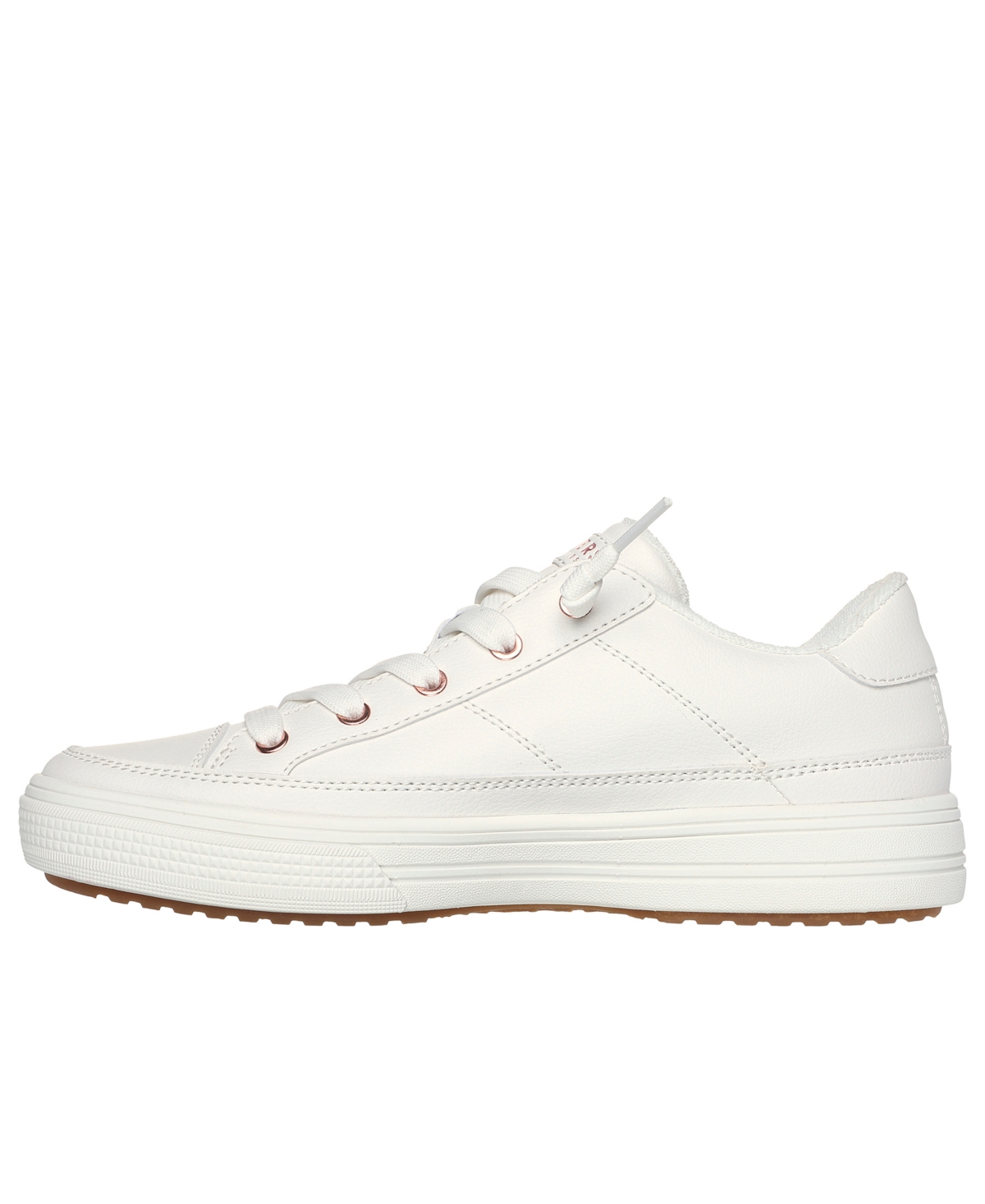 Skechers Womens Vegan Arch Fit Meet Ya There White Trainers In White
