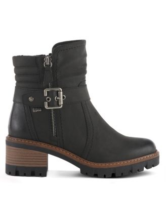 Smokies Lug Sole Booties with Buckle Accent and Water-Resistant Finish